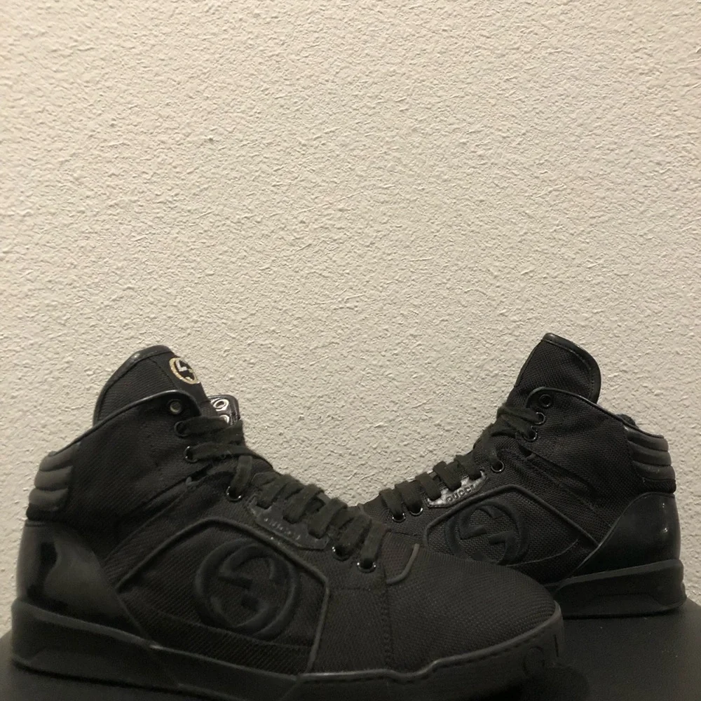 Gucci Black High-Top Sneakers - Picture 1 of 13